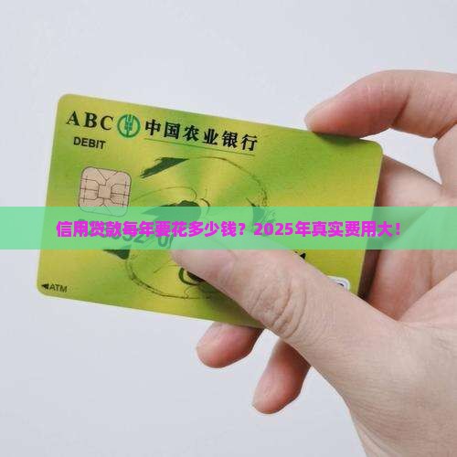信用贷款每年多少费用