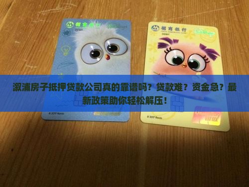 溆浦房子抵押贷款公司