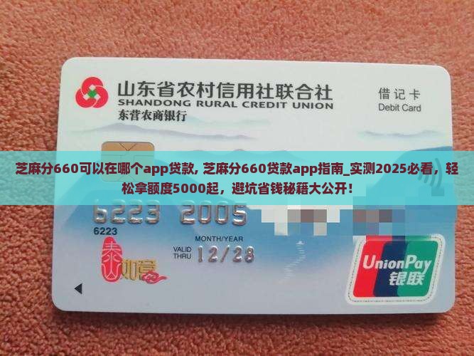 芝麻分660可以在哪个app贷款