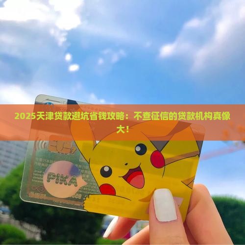 天津不查征信的贷款机构 天津不查征信的贷款机构