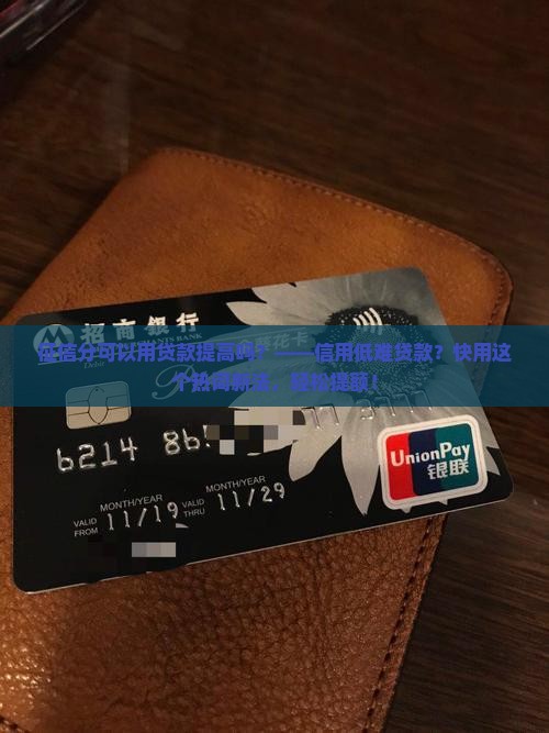 征信分可以用贷款提高吗