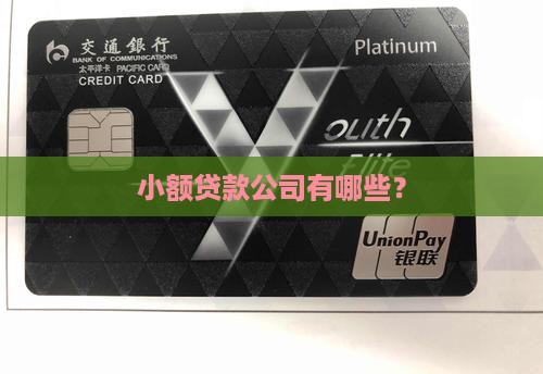 做贷款小公司有哪些
