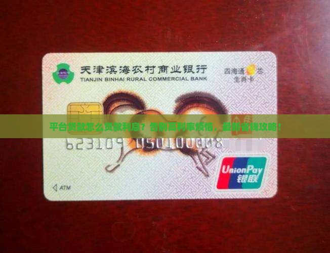平台贷款怎么贷款利息