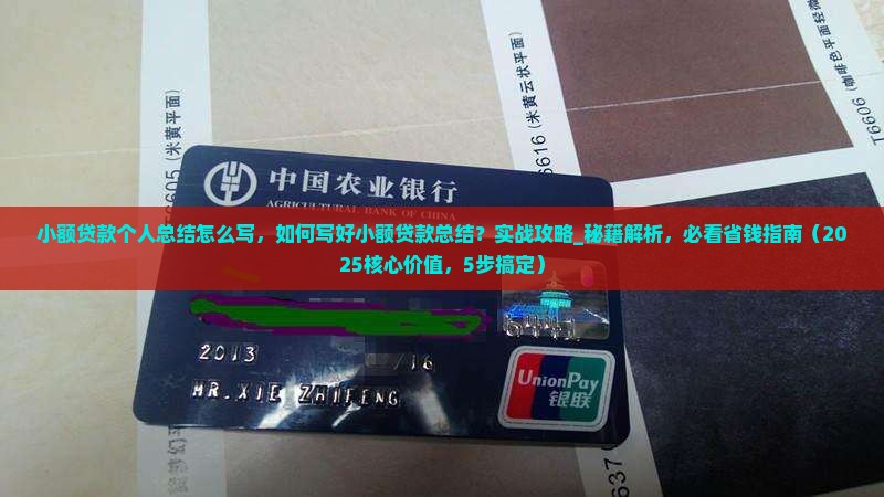 小额贷款个人总结怎么写