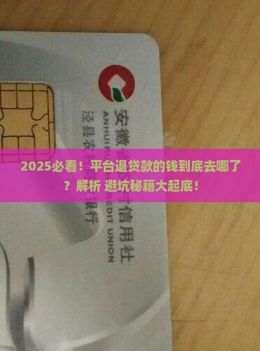 平台怎么退贷款的钱呢