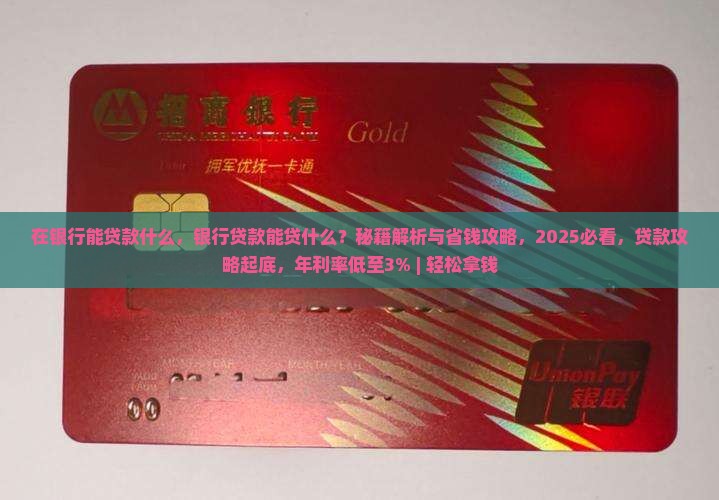 在银行能贷款什么