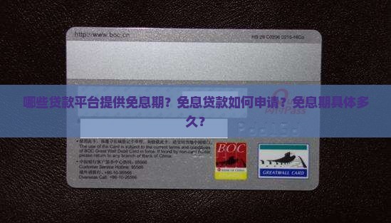 什么贷款平台有免息期