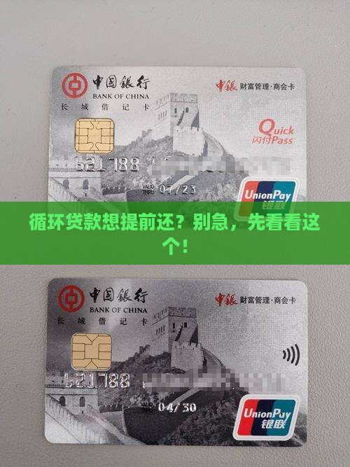 循环贷款可以提前还款吗