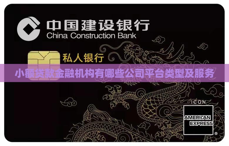 小额贷款金融机构有哪些
