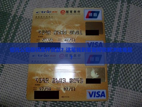 信托公司股权质押贷款