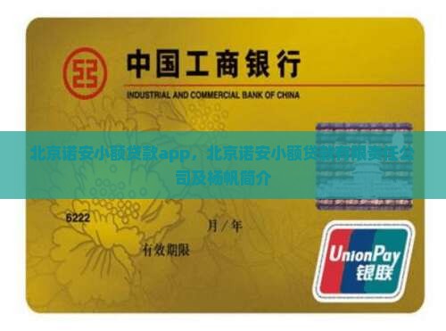 北京诺安小额贷款app