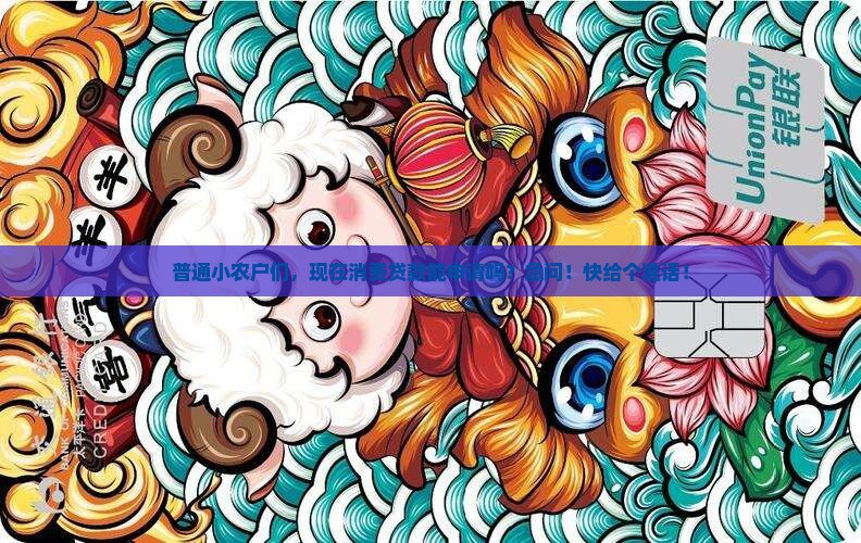 小农消费目前可以贷款吗