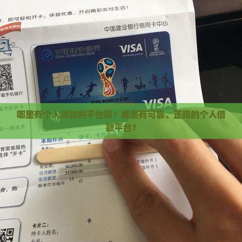 哪里有个人贷款的平台啊