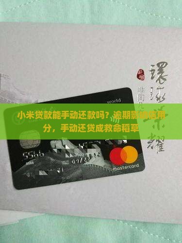 小米贷款能手动还款吗