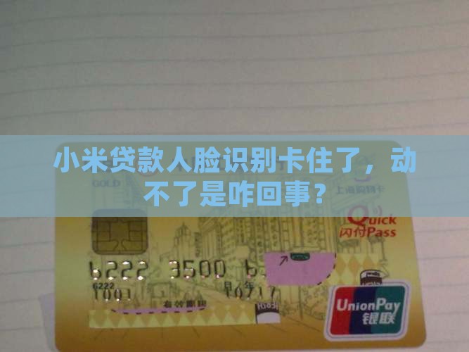 小米贷款人脸识别不会动