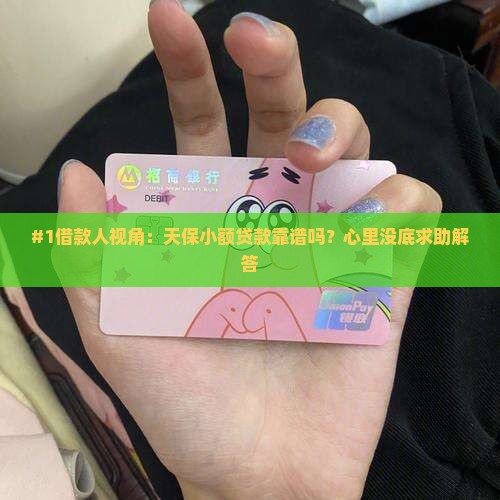 天保小额贷款怎么样