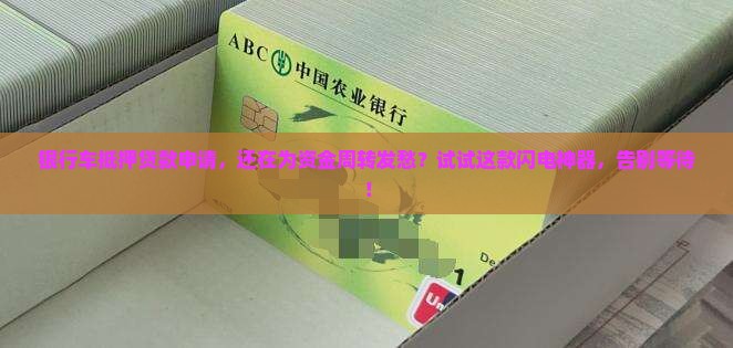 银行车抵押贷款申请
