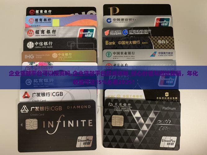 企业贷款平台可以投资吗