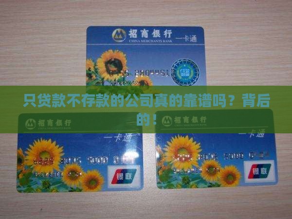 只贷款不存款的公司