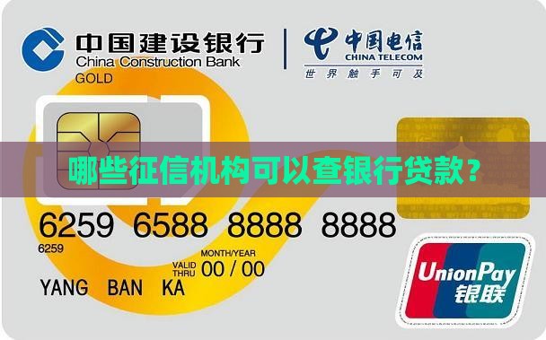 哪些贷款机构可以查征信