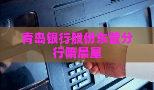 东营贷款青岛银行隋晨星