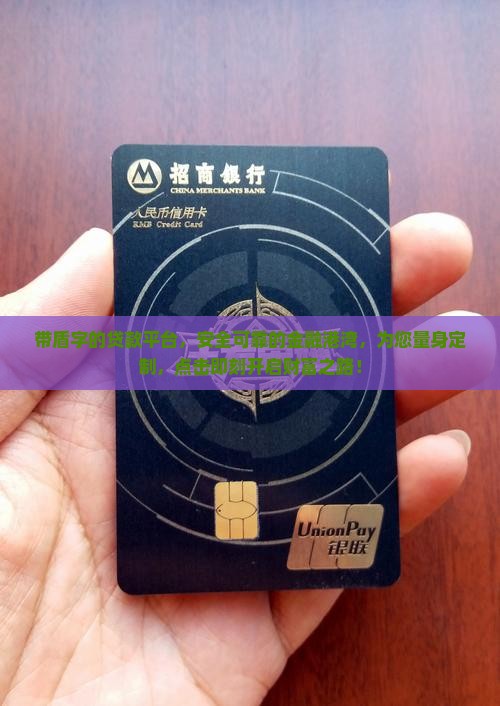 带盾字的贷款平台