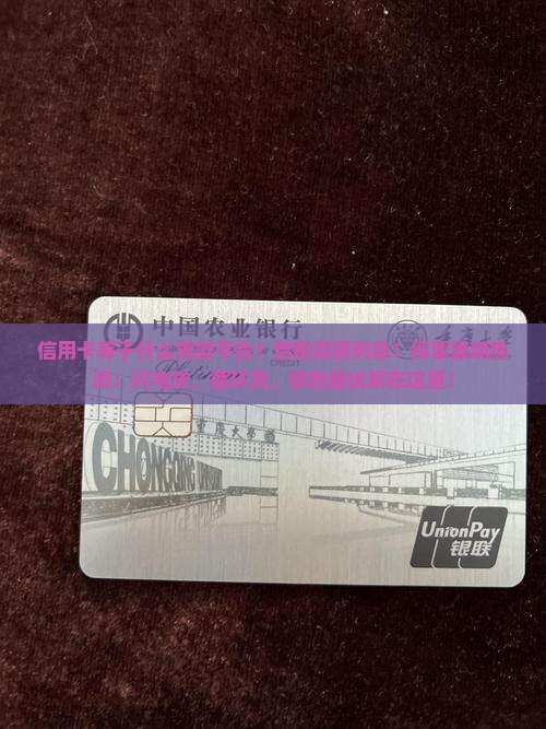 信用卡等于什么贷款平台