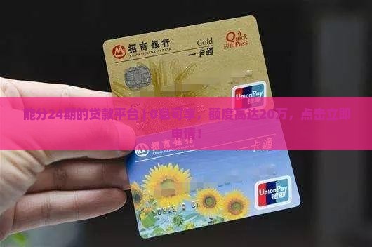 能分24期的贷款平台 能分24期的贷款平台