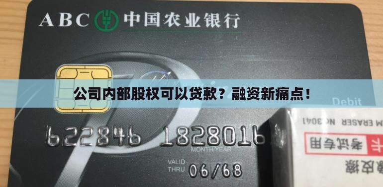 公司内部股权可以贷款 公司内部股权可以贷款