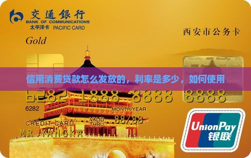 信用消费贷款怎么发放的