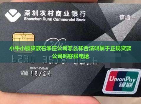 小牛小额贷款石家庄公司