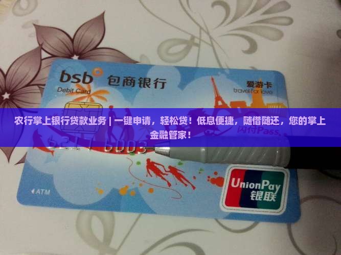 农行掌上银行贷款业务