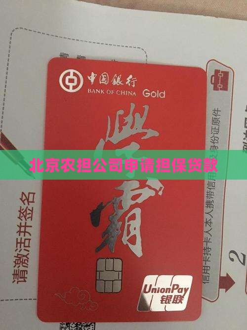 北京农担公司申请贷款