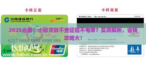 小额贷款不征信不电审的