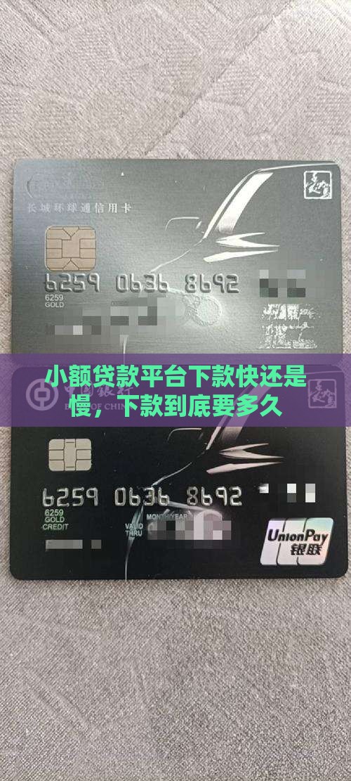 小额贷款平台下款快还是慢