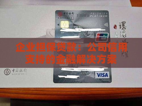 企业担保贷款：公司信用支持的金融解决方案