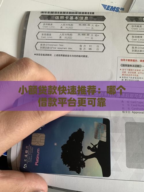 小额贷款快速推荐：哪个借款平台更可靠