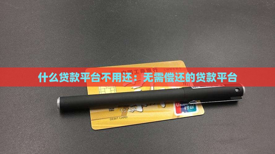 什么贷款平台不用还：无需偿还的贷款平台