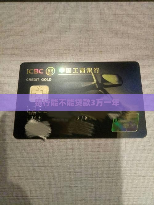 银行能不能贷款3万一年