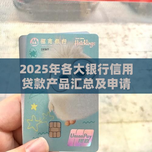 2025年各大银行信用贷款产品汇总及申请