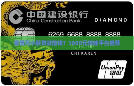 哪里可小额贷款借钱？1000元快速平台推荐