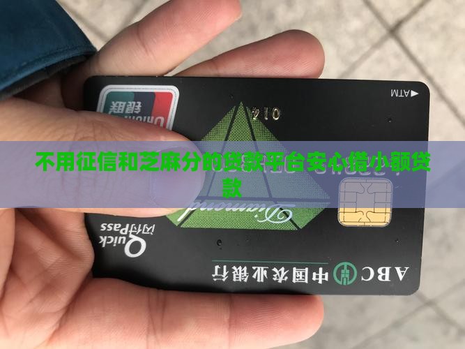 不用征信和芝麻分的贷款平台安心借小额贷款