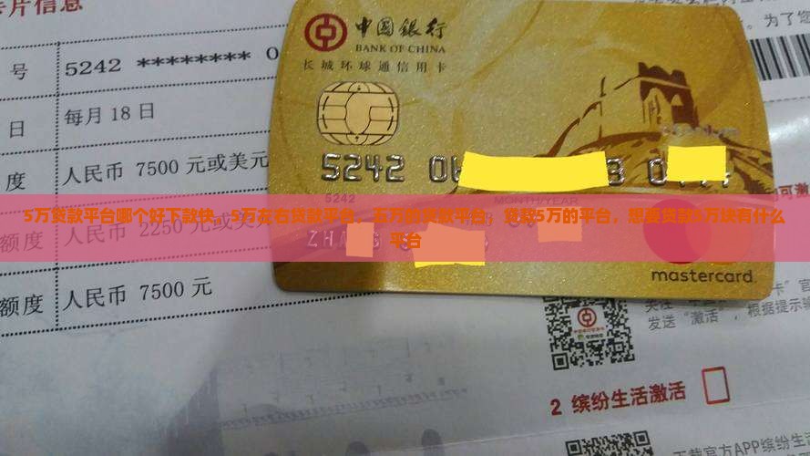 5万贷款平台哪个好下款