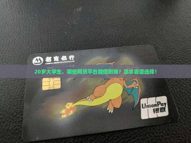 二十岁哪些网贷可以贷款