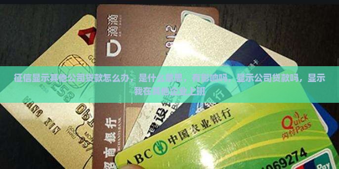 征信显示其他公司贷款