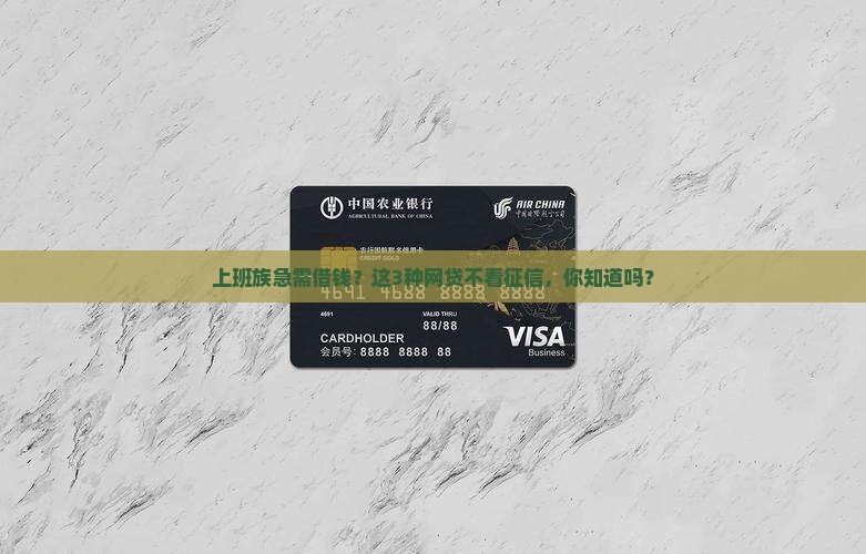 哪些网络贷款不看征信