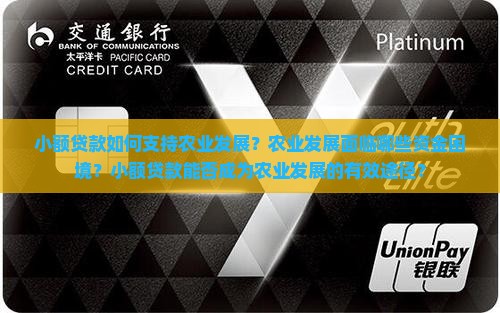 小额贷款与农业发展