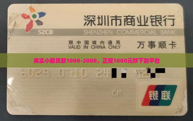 真实小额贷款1000
