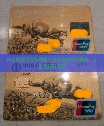 什么贷款平台有哪些