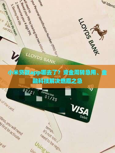 小米贷款app哪去了